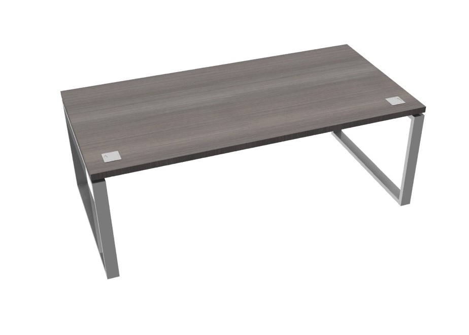 Prestige Desk with Chrome Loop Leg Office Furniture Requirements