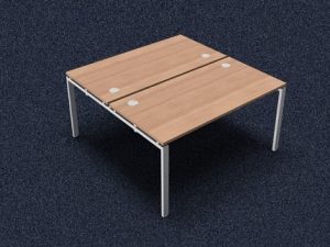 Astro 2 Person Starter Desk - Cable Ports