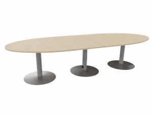 Ensemble Oval Table with Trumpet Base
