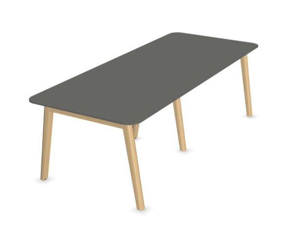 Nova Wood Meeting Table with Fenix Top