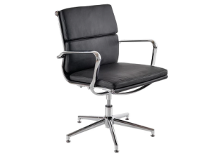 Aria Classic Medium Back Leather Swivel Meeting Chair