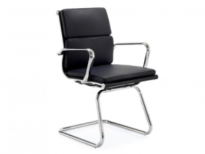 Aria Classic Leather Meeting Chair with Cantilever Frame