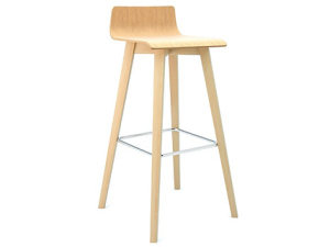 Bjorn Stool with Wood Frame & Seat