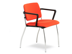 Morello Meeting Chair with Chrome Frame