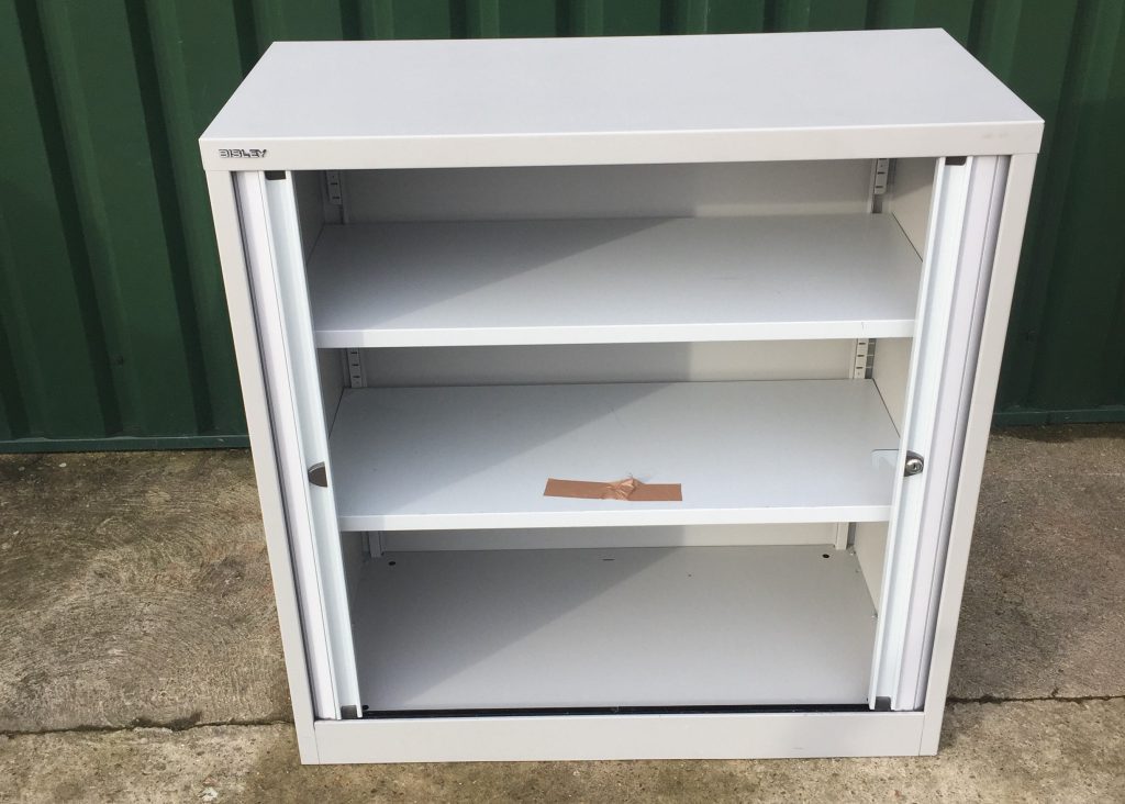 Used Bisley Tambour Cupboard Office Furniture Requirements