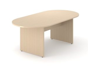 Optima Oval Meeting Table with Wooden Legs