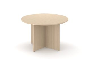 Optima Round Meeting Table with Wooden Legs
