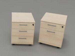 Contract Mobile Pedestal - 2 & 3 Drawer Options