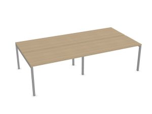 Nova U 4 Person Back to Back Desk with Plain Top