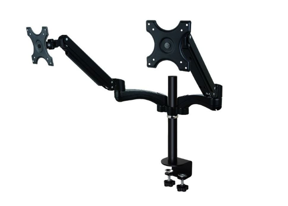 Monitor arm, gas spring, black