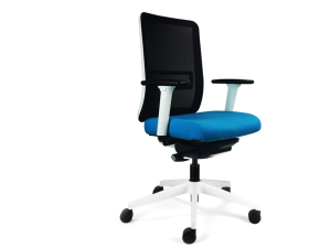 Neon Mesh Office Chair with White Frame