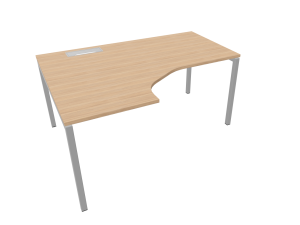 Nova U Crescent Desk with Cable Access Flap - Left & Right Hand Return Available