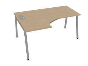 Nova A Crescent Desk with Cable Access Flap - Left & Right Hand Return Available