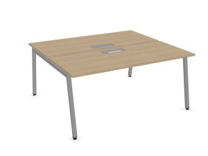 Nova A 2-Person Back to Back Desk with Cable Access Flap