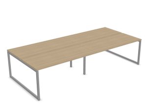 Nova O 4-Person Back to Back Desk with Plain Top
