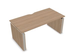 MOTION Sit-Stand Desk with Panel Legs - Scallop Cut-Out
