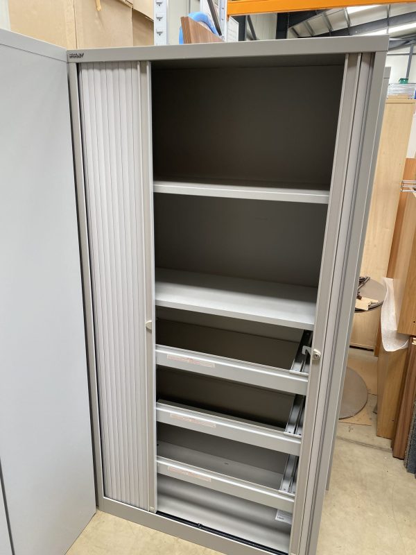 Used Bisley Tambour Cupboard - H1970mm - Image 2