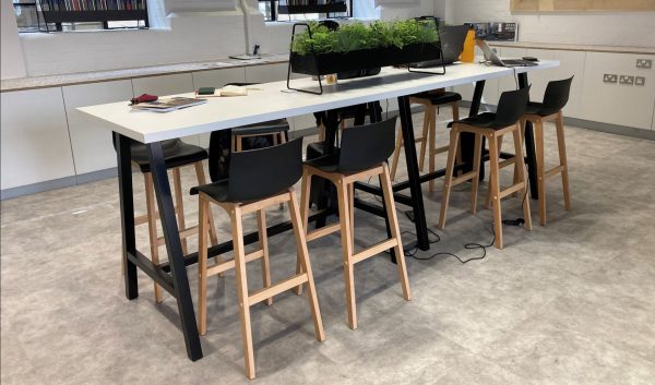 Cohesion High Table with Metal Legs - Image 2