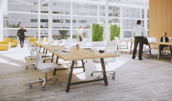 Cohesion High Table with Metal Legs - Image 4