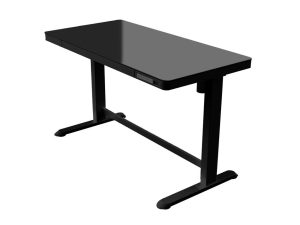 OFR Height Adjustable Smart Desk in Black with Glass Top