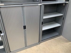 Samas Roneo Metal Tambour Cupboard