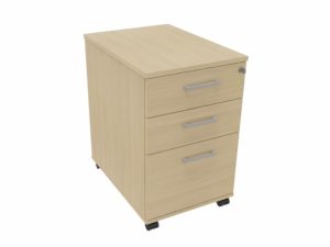 Optima Plus Large Mobile Pedestal - Metal Drawer Sides