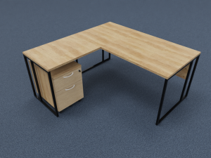 Stricto Straight Desk with Return & Mobile Pedestal