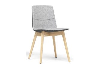 Twist Conference Chair with Wooden Leg