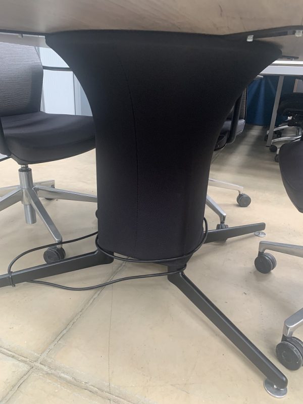 Used Square Meeting Table in Grey Wood Melamine Finish | L1200xH750mm - Image 2