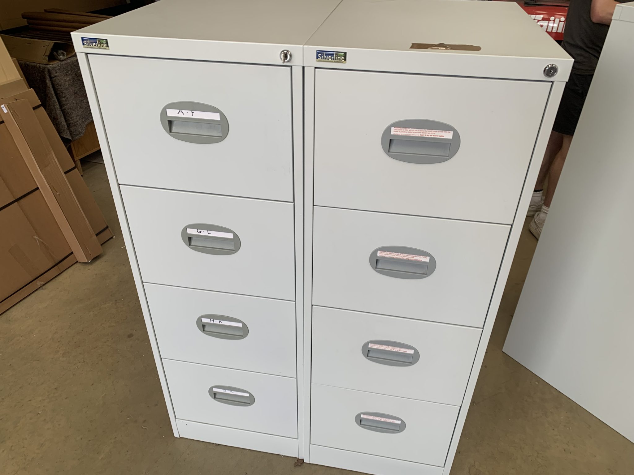 Used Silverline Grey 4D Filing Office Furniture Requirements