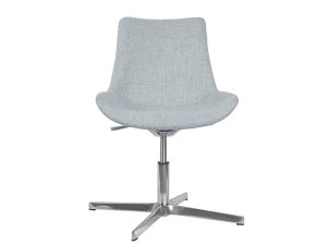 Gale Swivel Meeting Chair with Chrome Base