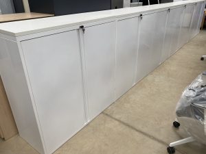 Used Metal Cupboard in White