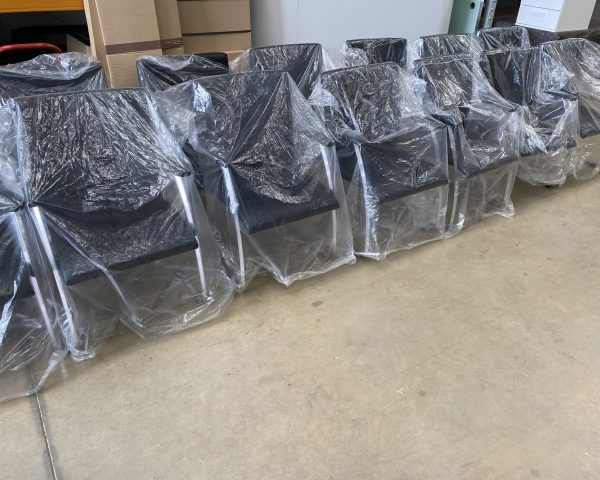 Black Leather Meeting Chairs - Image 2