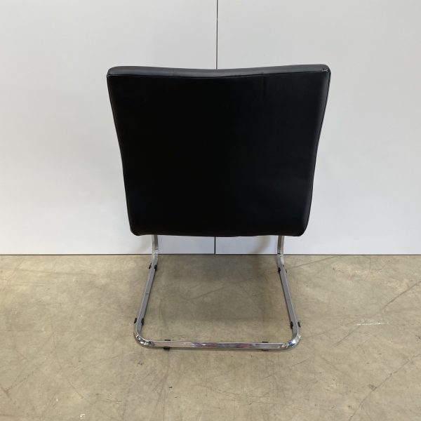 Black Leather Meeting Chairs - Image 5