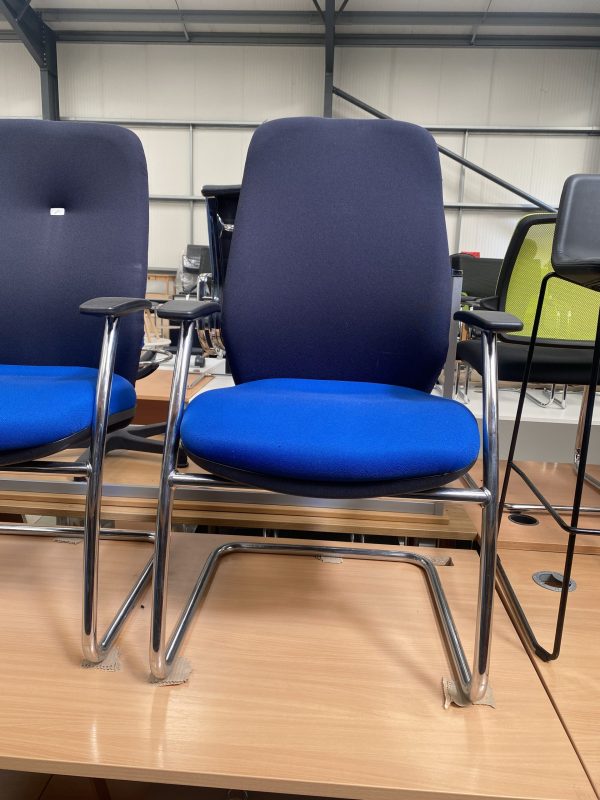 Inflexion Meeting Chairs in Blue - Image 4