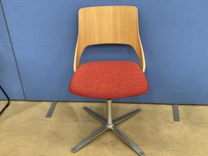 Wooden Back Meeting Chair by Kinnarps