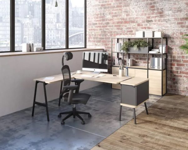 Alto Straight Desk with Return - Image 8