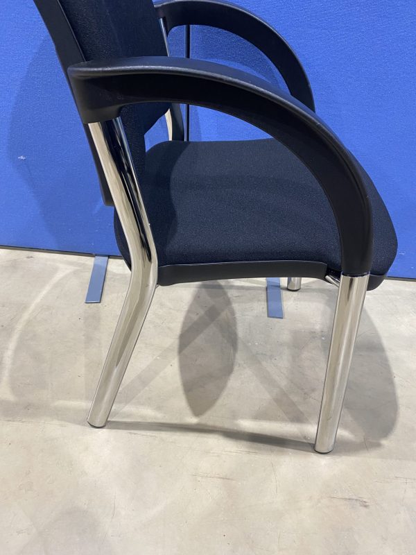 Fern Stackable Meeting Room Chair in Black - Image 5