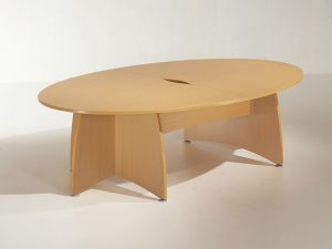 Elancia Oval Boardroom Meeting Table in Beech
