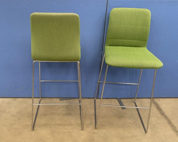 Boss Design Aaron Barstool in a Green Fabric - Image 3