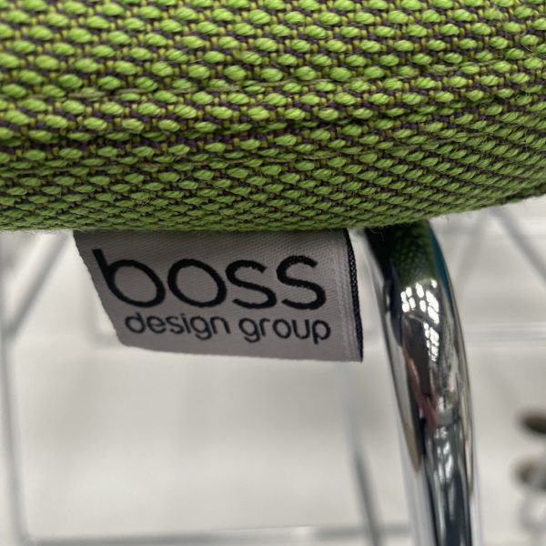 Boss Design Aaron Barstool in a Green Fabric - Image 4