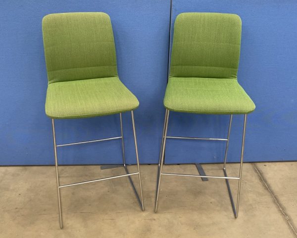 Boss Design Aaron Barstool in a Green Fabric