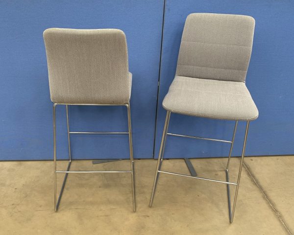 Boss Design Aaron Barstool in a Grey Fabric - Image 2