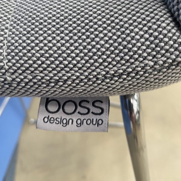 Boss Design Aaron Barstool in a Grey Fabric - Image 4