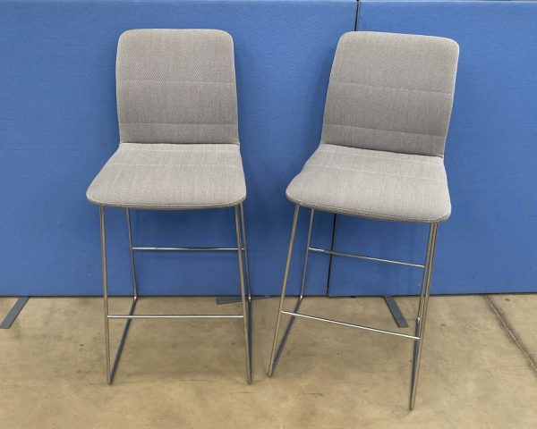 Boss Design Aaron Barstool in a Grey Fabric