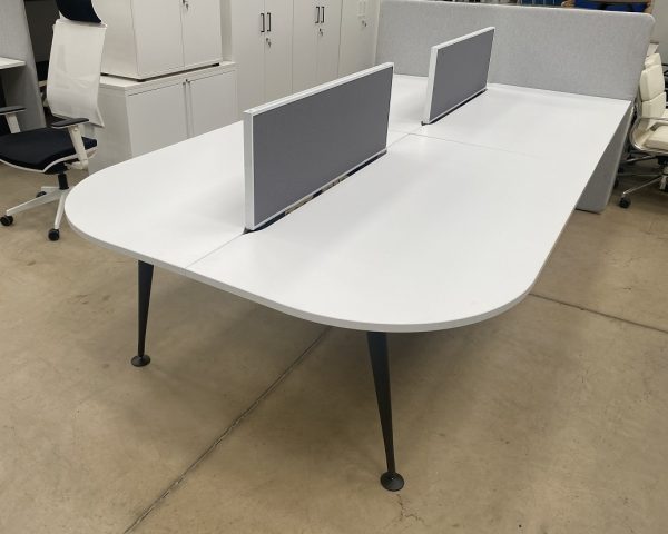 Herman Miller Desks in White - 4 & 6 Person