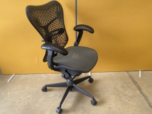 Herman Miller Mirra Chair - Grey Mesh - Multi Functional Arms