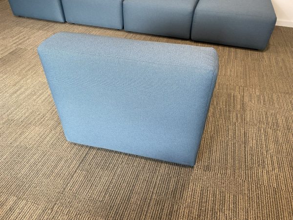 Modular Reception Seats in Blue Grey Fabric - Image 5
