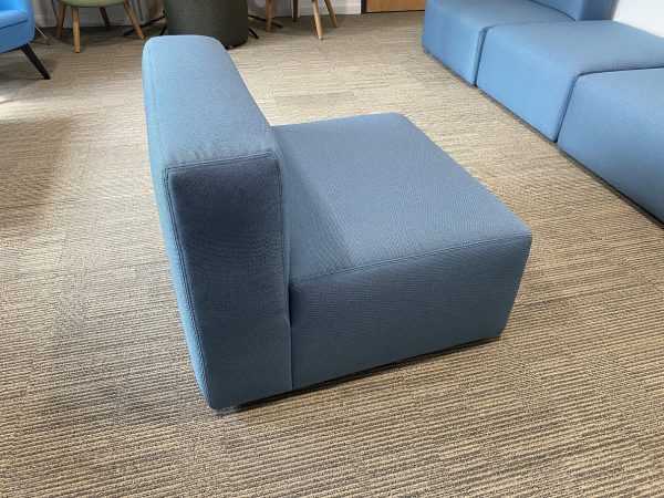 Modular Reception Seats in Blue Grey Fabric - Image 6