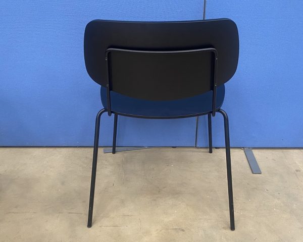 Wooden Stacking Chairs in Black -Set of 4 - Image 2
